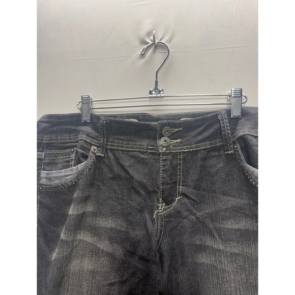 Freestyle Revolution Women's Black Denim Jeans Size 13 98% Cotton, 2% Spandex - Picture 3 of 8